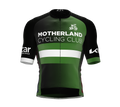 MOTHERLAND Black to Green | ELITE Fit | Short Sleeve Cycling Jersey | Full Zip | Men and Women
