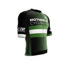 MOTHERLAND Black to Green | ELITE Fit | Short Sleeve Cycling Jersey | Full Zip | Men and Women