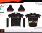 EEBR | Amateur Fit | Short Sleeve Cycling Jersey FUN BLACK  | FULL ZIPPER | Men and Women