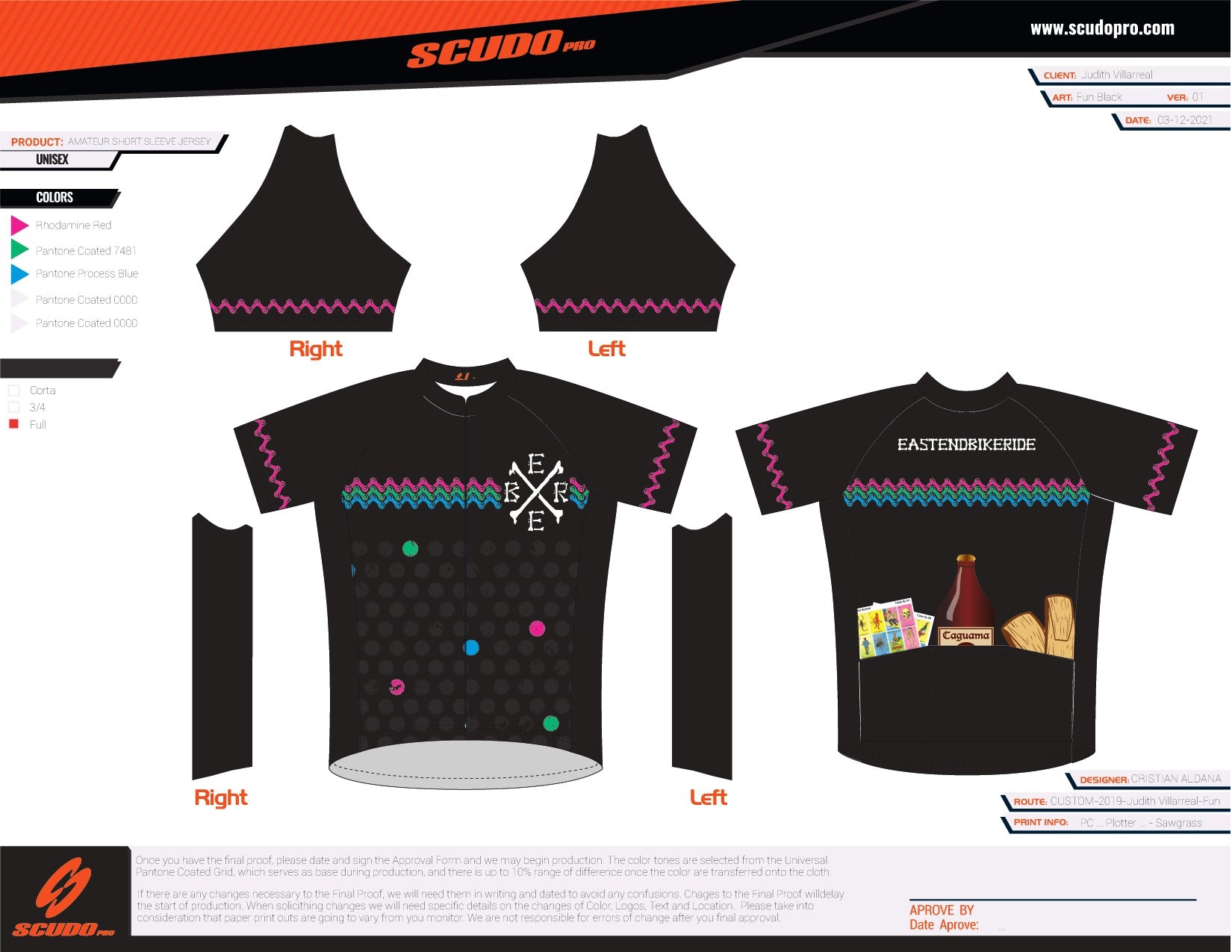 EEBR | Amateur Fit | Short Sleeve Cycling Jersey FUN BLACK  | FULL ZIPPER | Men and Women