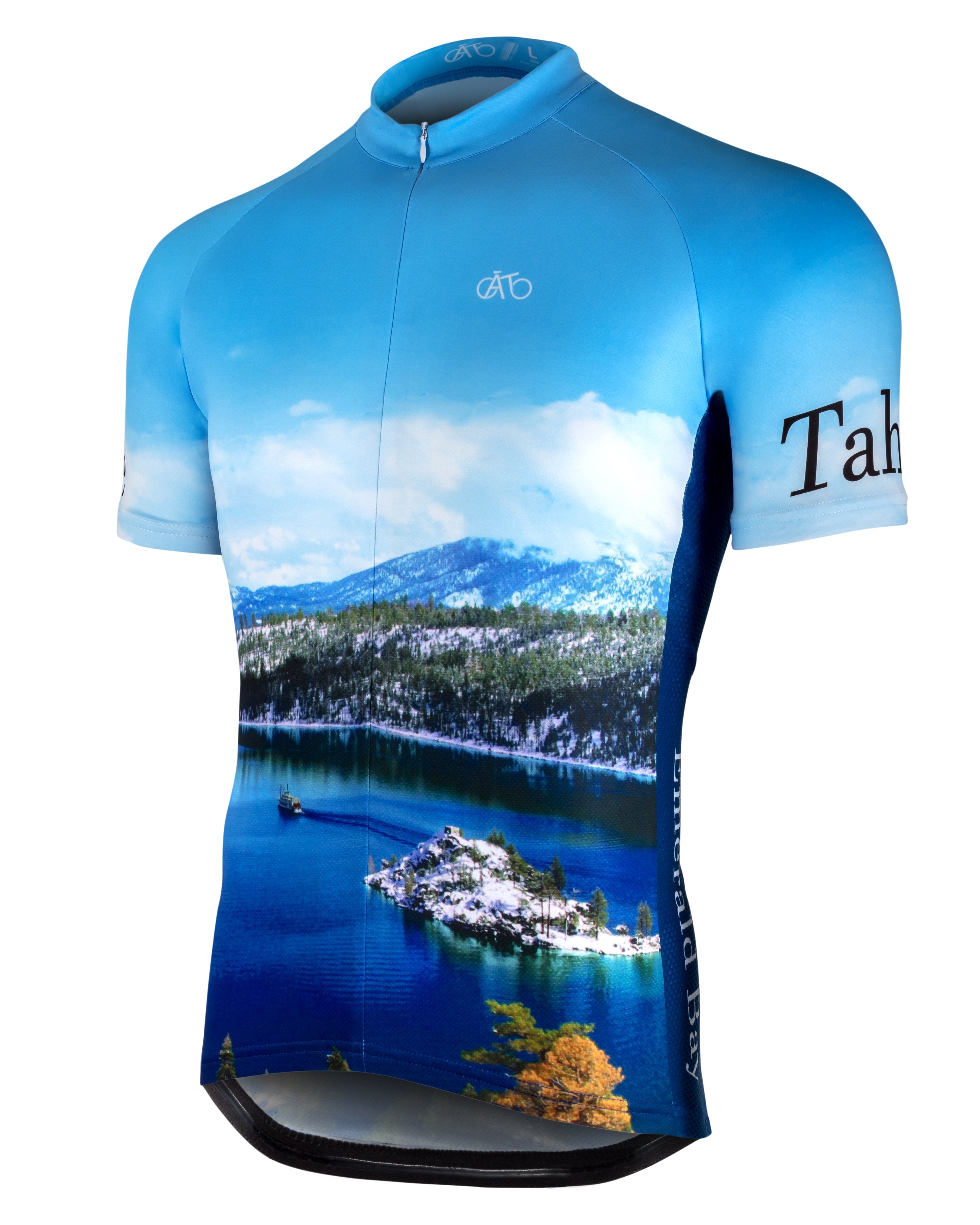 AT | Club Fit | Short Sleeve Cycling Jersey Lake Tahoe - Emerald Bay | MEN