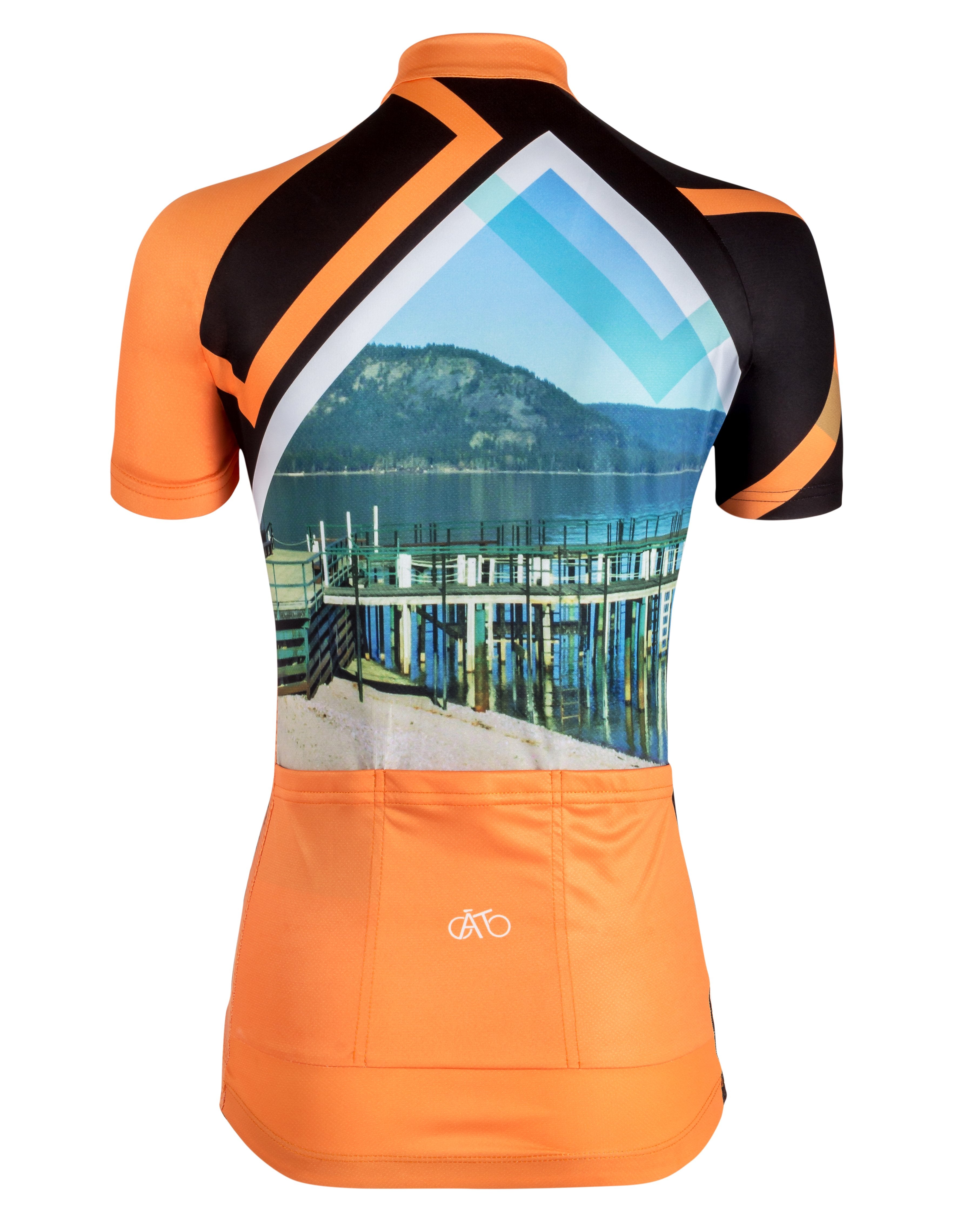 AT | Club Fit | Short Sleeve Cycling Jersey Lake Tahoe - Chambers Landing | WOMEN