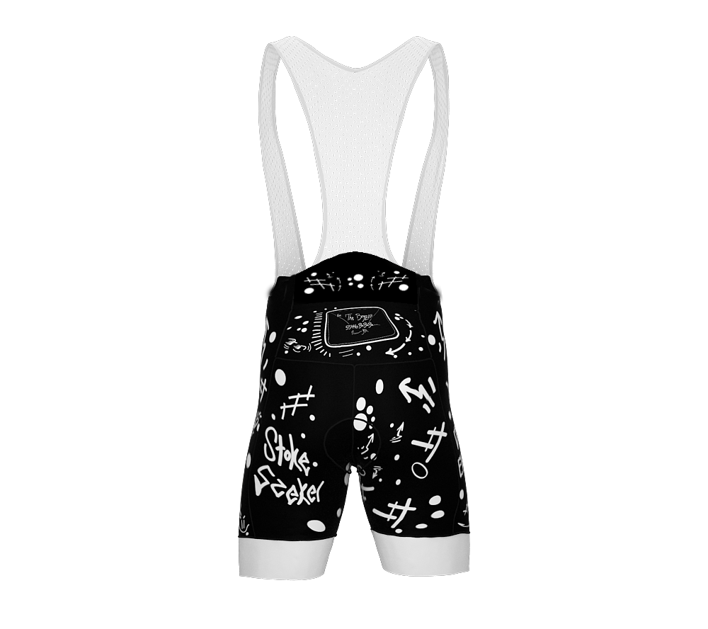 NVRLB | PRO-BIB Cycling Short Graffiti Black | Dolimiti Pad | Men and Women