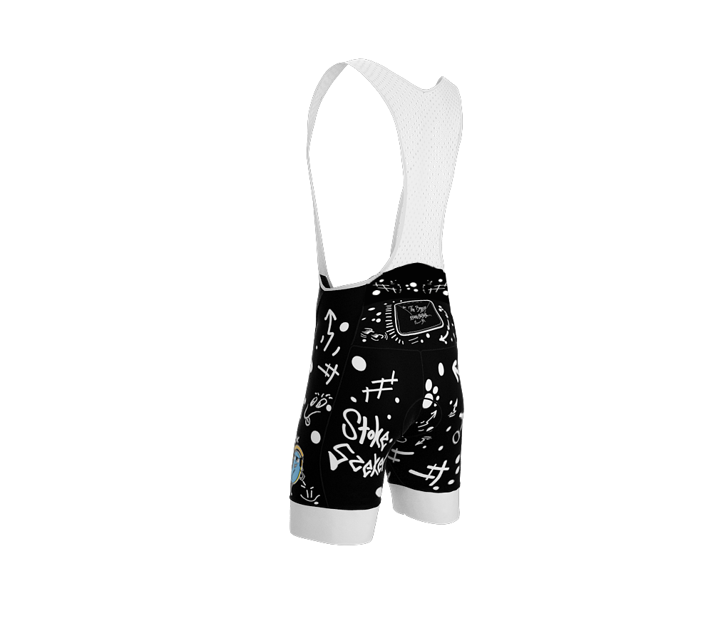 NVRLB | PRO-BIB Cycling Short Graffiti Black | Dolimiti Pad | Men and Women