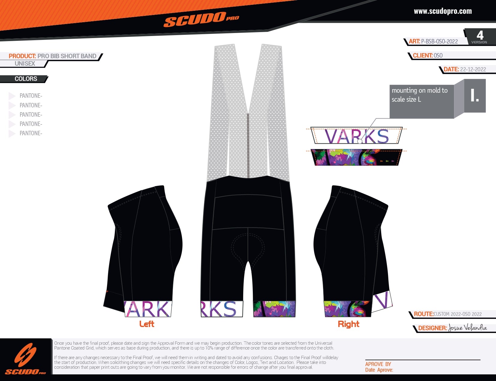 Oso-Varks | Burdungy -White PRO Bib Short | Men and Women