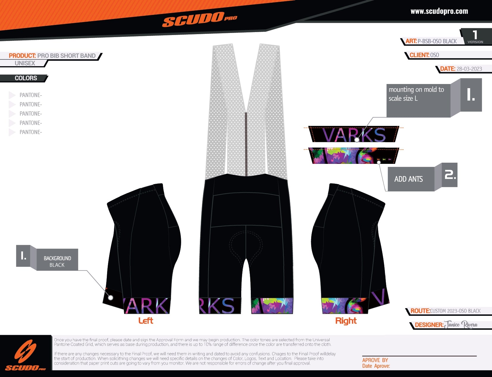 Oso-Varks | Burdungy -BLACK  PRO Bib Short | Men and Women