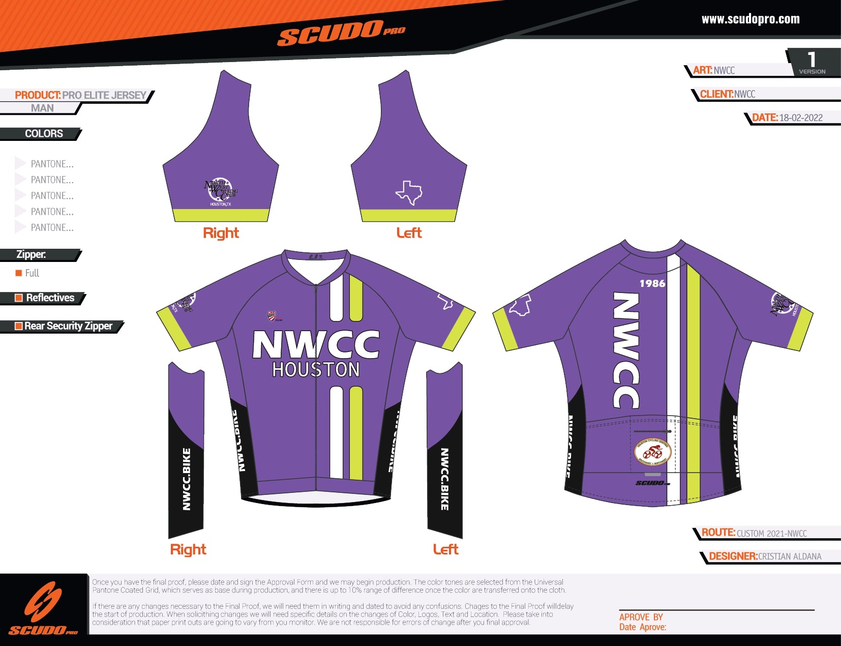 NWCC | Elite Fit | Short Sleeve Cycling Jersey | Men and Women