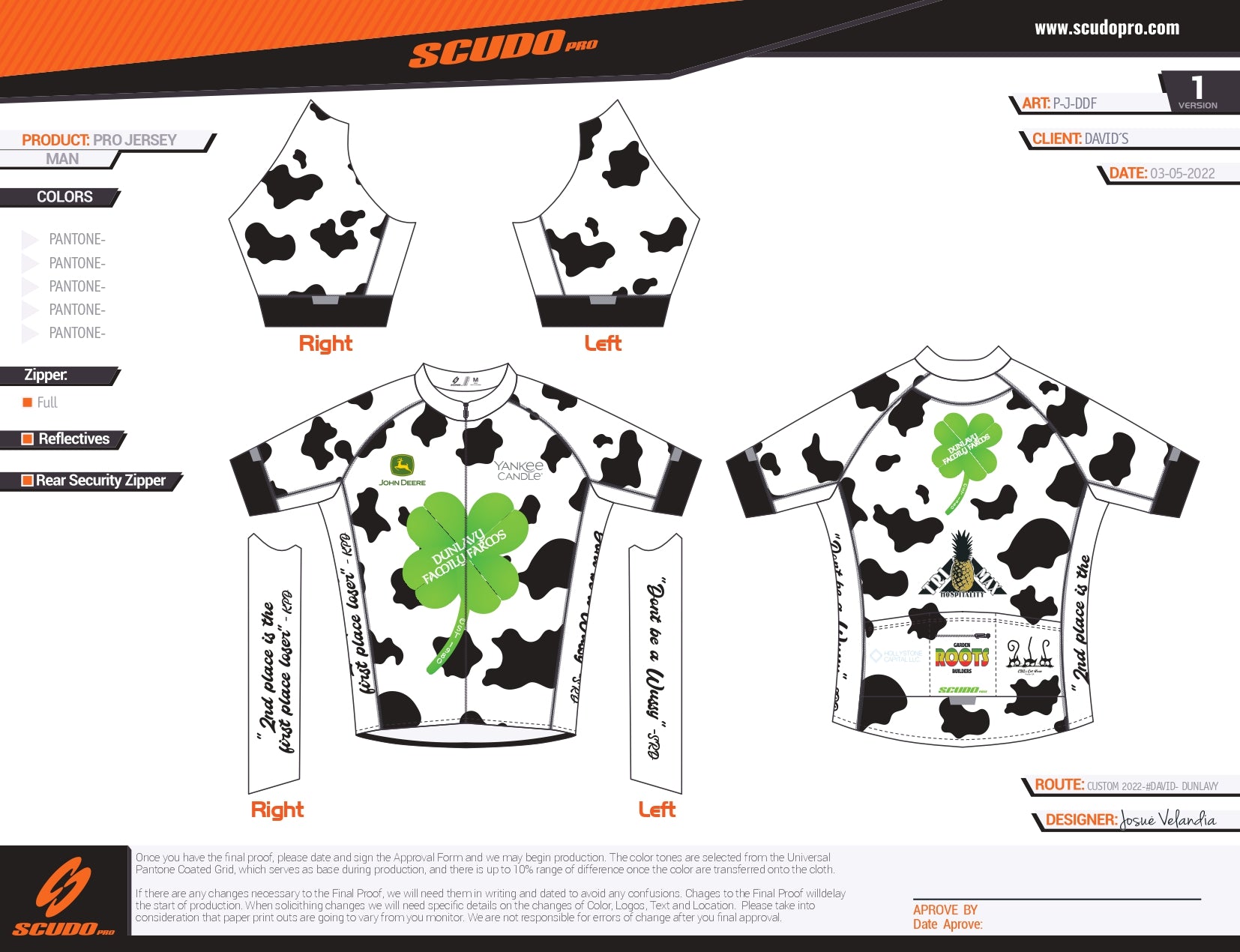 Dunlavy | Pro Fit | Short Sleeve Cycling Jersey | Men and Women