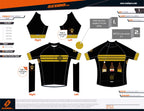 EEBR | PRO-Fit | GOLD | Short Sleeve Cycling Jersey | Men and Women