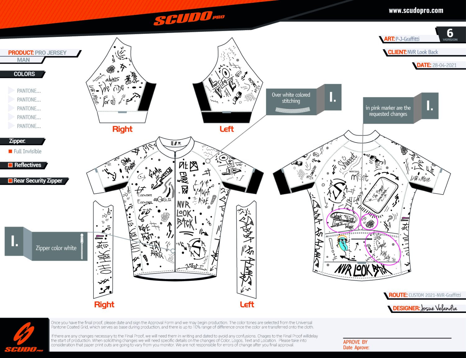NVRLB | PRO-Fit Short Sleeve Cycling Jersey  | Graffiti | Men and Women