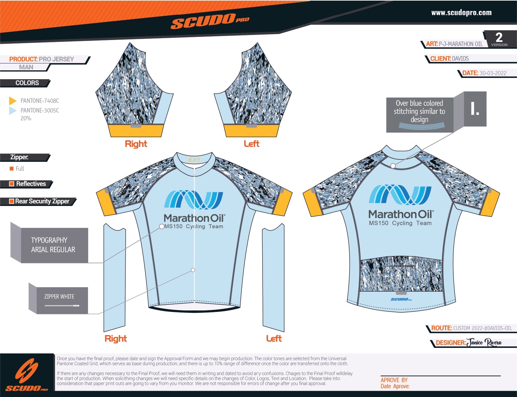 M-Oil | Pro Fit | Short Sleeve Cycling Jersey | Men and Women