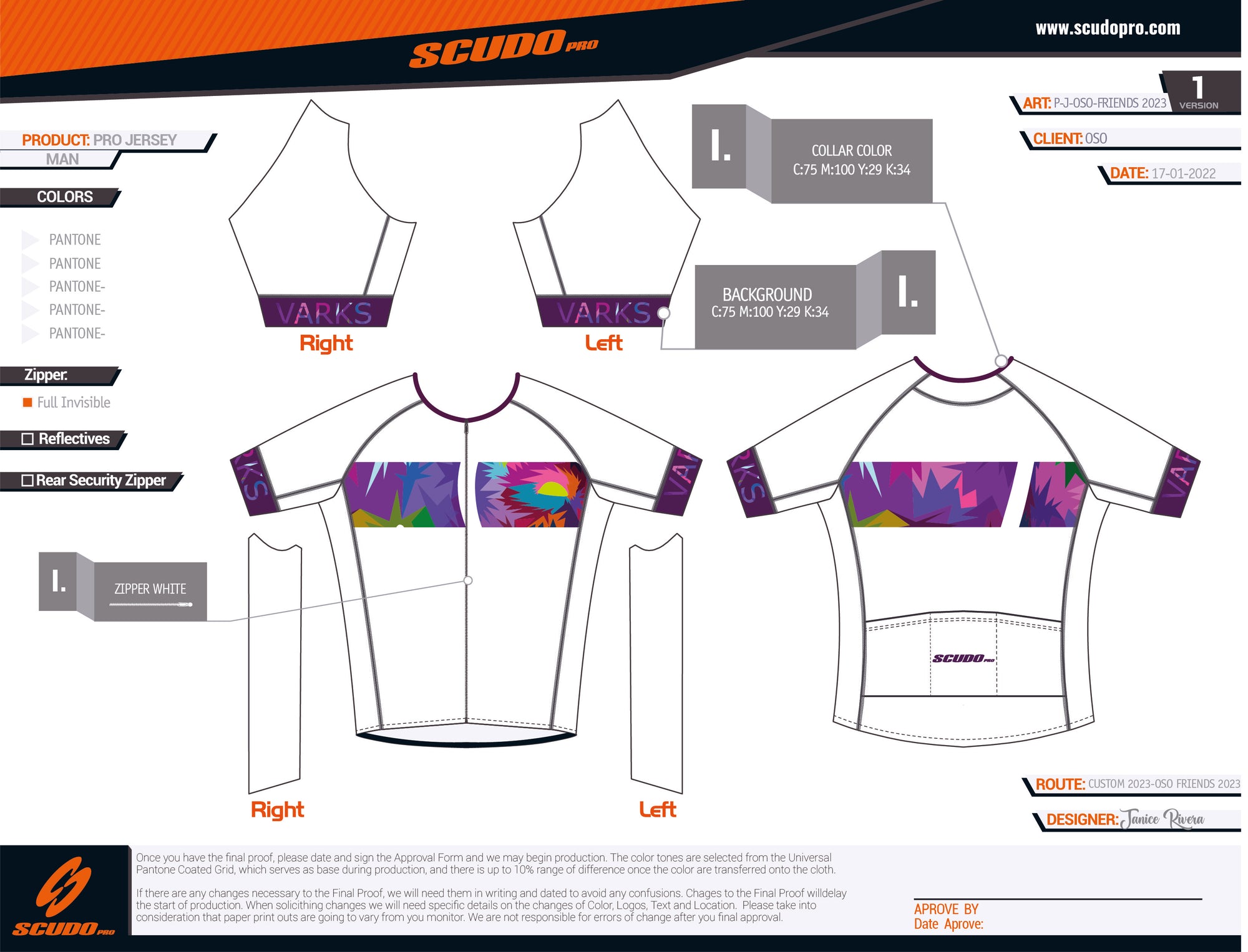 Oso-Vaarks | WHITE - K FRIENDS Short Sleeve Cycling PRO Jersey