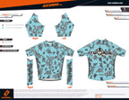 Tap and Pedal Gray logos - Mint | PRO-Fit  | Short Sleeve Cycling Jersey | Men and Women