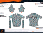 Tap and Pedal Mint logos - Gray | PRO-Fit  | Short Sleeve Cycling Jersey | Men and Women