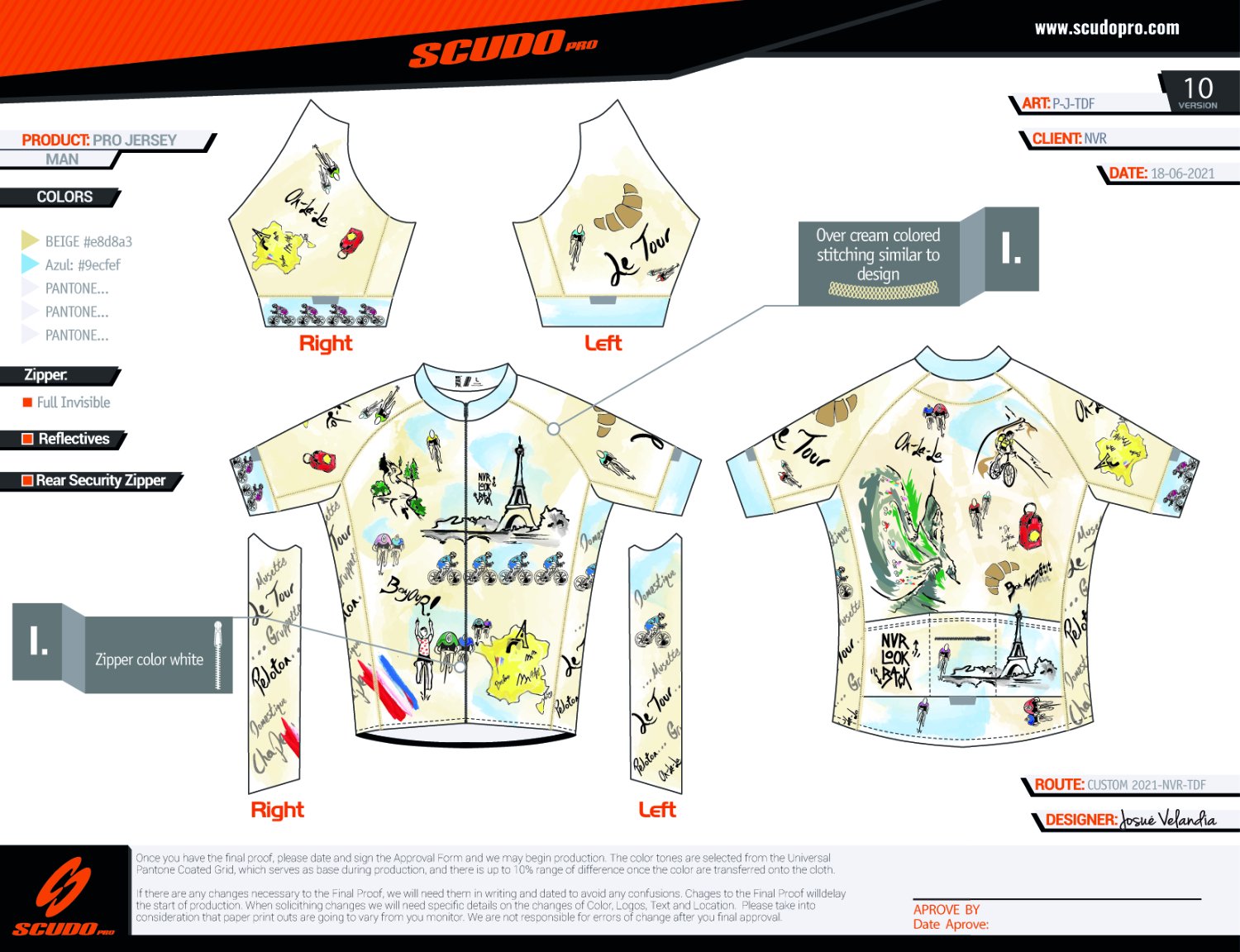 NVRLB | PRO-Fit Short Sleeve Cycling Jersey  | TDF | Men and Women