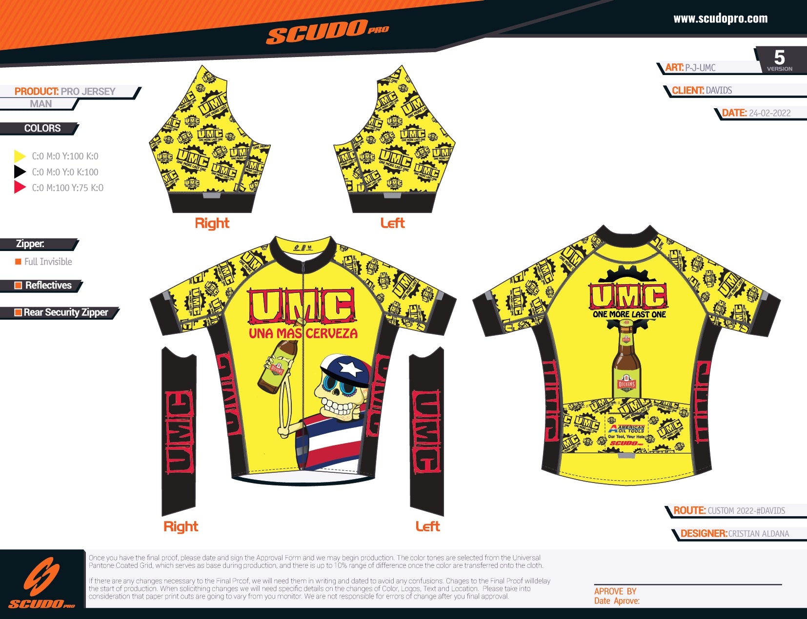 UMC | Pro Fit | Short Sleeve Cycling Jersey | Men