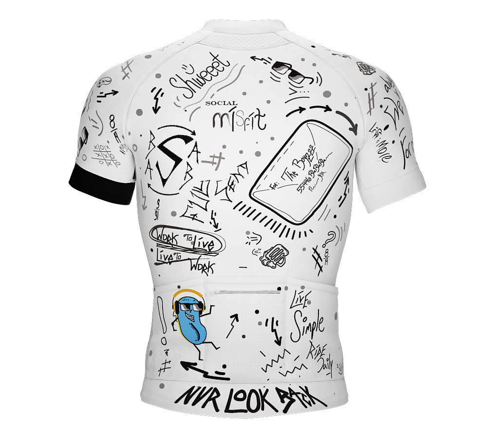 NVRLB | PRO-Fit Short Sleeve Cycling Jersey  | Graffiti | Men and Women