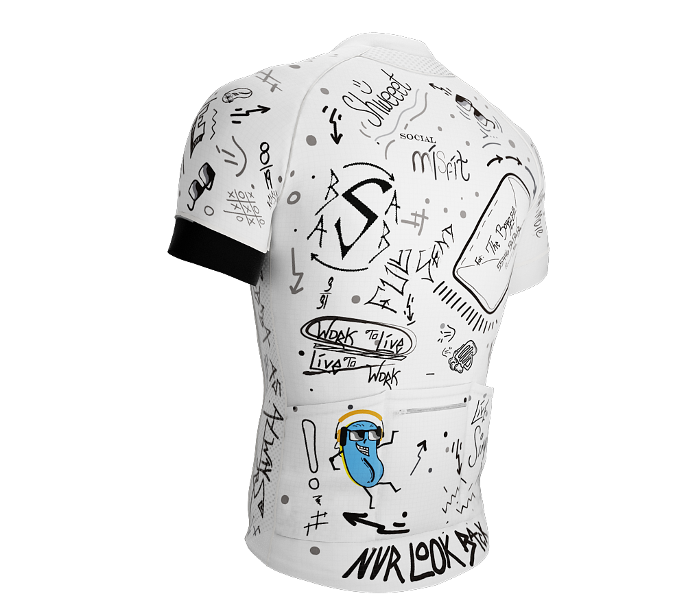 NVRLB | PRO-Fit Short Sleeve Cycling Jersey  | Graffiti | Men and Women
