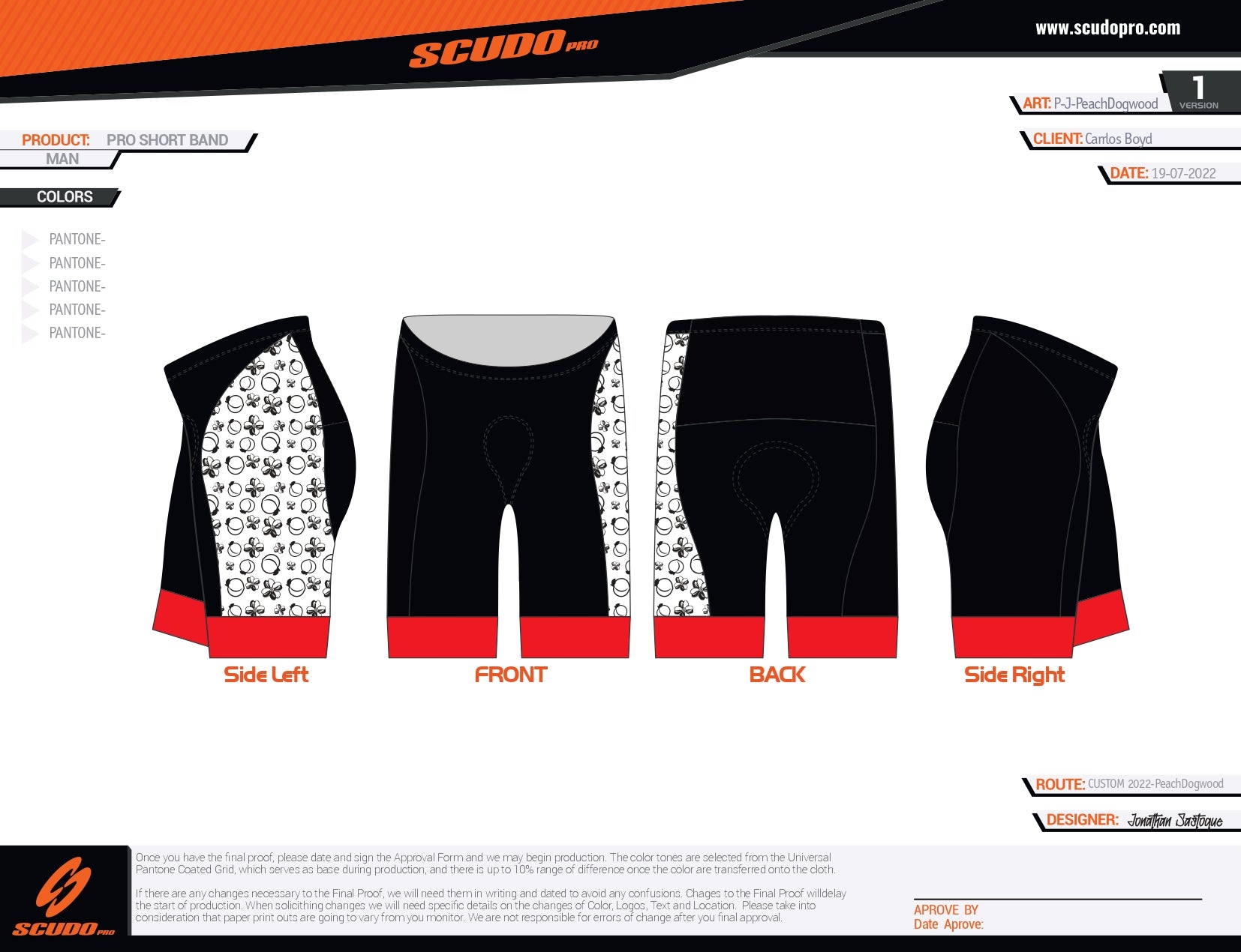 ATL PeachDogwood | PRO Cycling Shorts | Men and Women