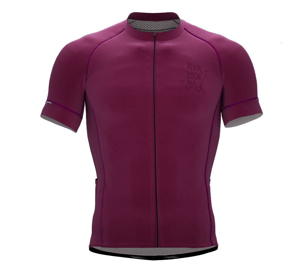 NVRLB | PRO-Fit Short Sleeve Cycling Jersey  | BURGUNDY | Men and Women