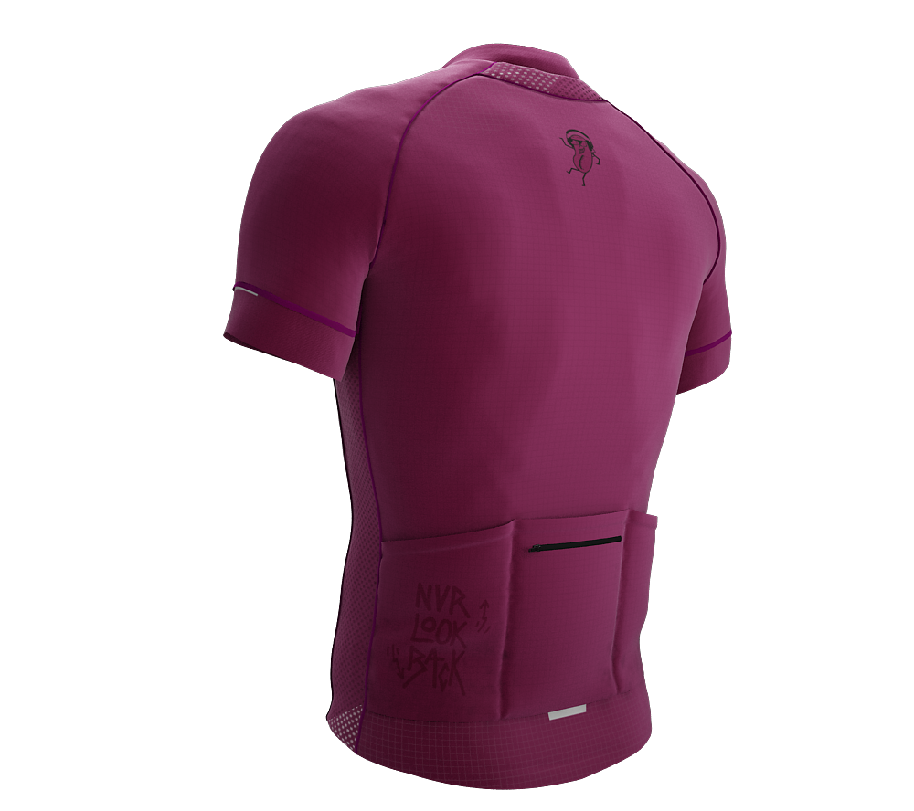NVRLB | PRO-Fit Short Sleeve Cycling Jersey  | BURGUNDY | Men and Women