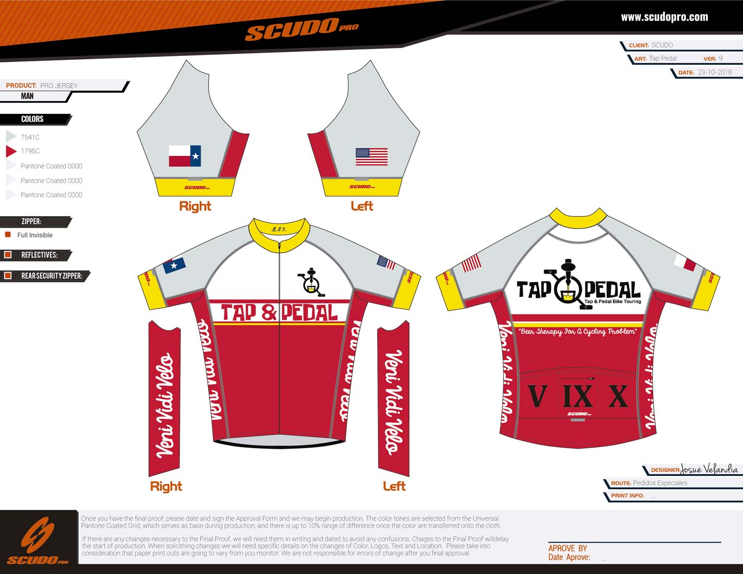 Tap and Pedal | PRO-Fit Snug | Short Sleeve Cycling Jersey 2019 | Men and Women