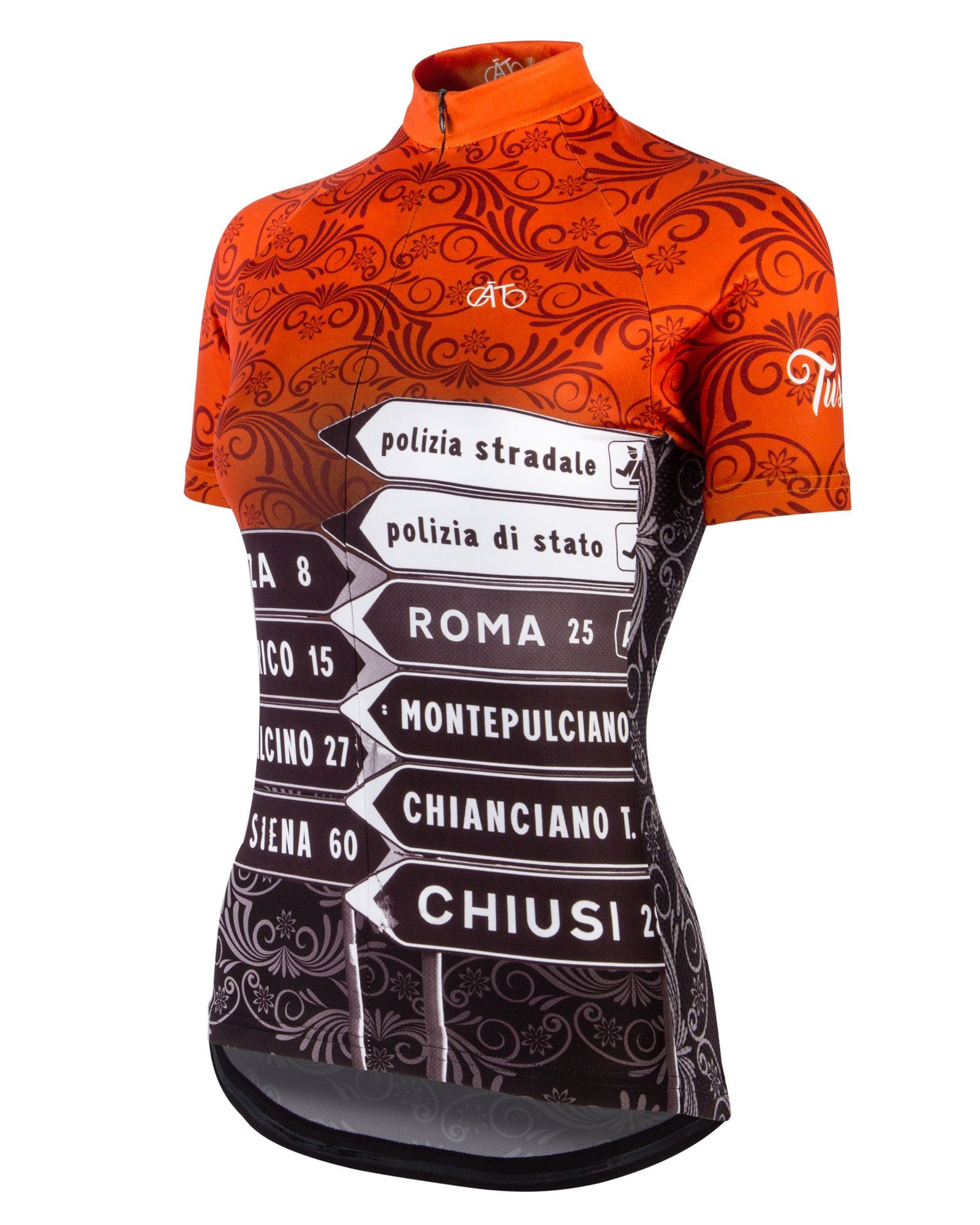 AT | Club Fit | Short Sleeve Cycling Jersey Tuscany - Signpost | WOMEN
