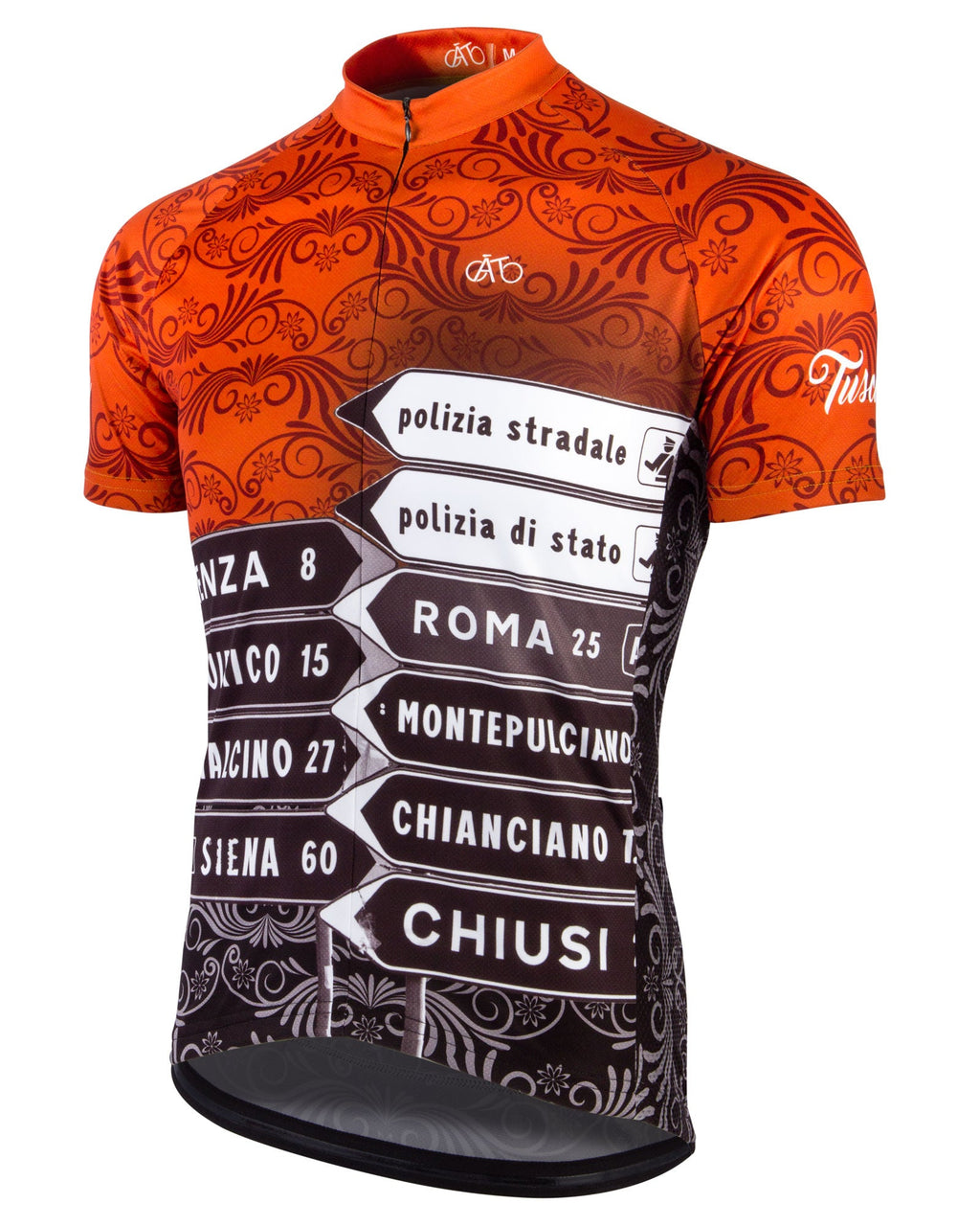 AT | Club Fit | Short Sleeve Cycling Jersey Tuscany - Signpost | MEN