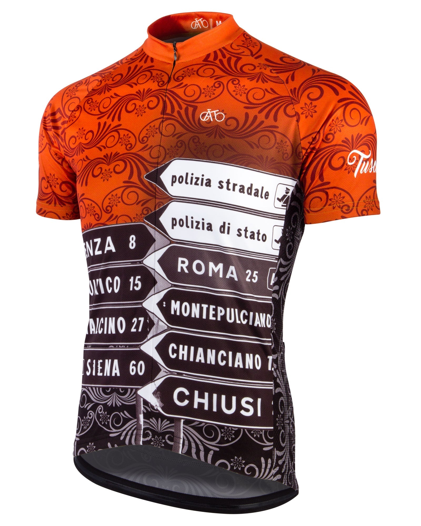 AT | Club Fit | Short Sleeve Cycling Jersey Tuscany - Signpost | MEN