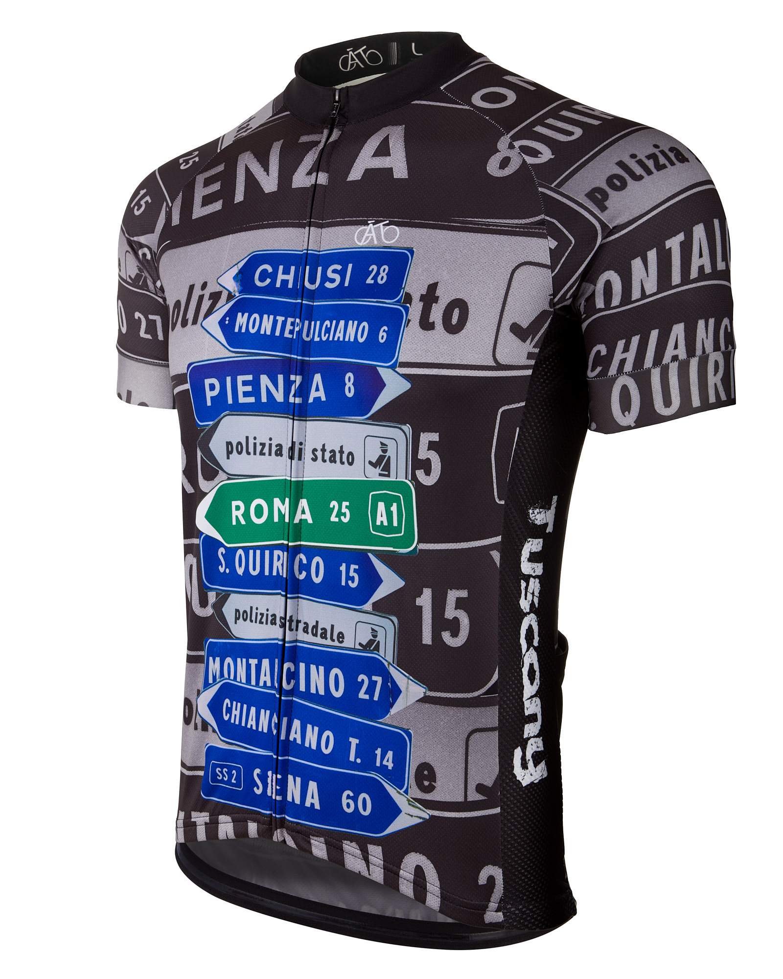 AT | Club Fit | Short Sleeve Cycling Jersey Tuscany - Signpost | MEN