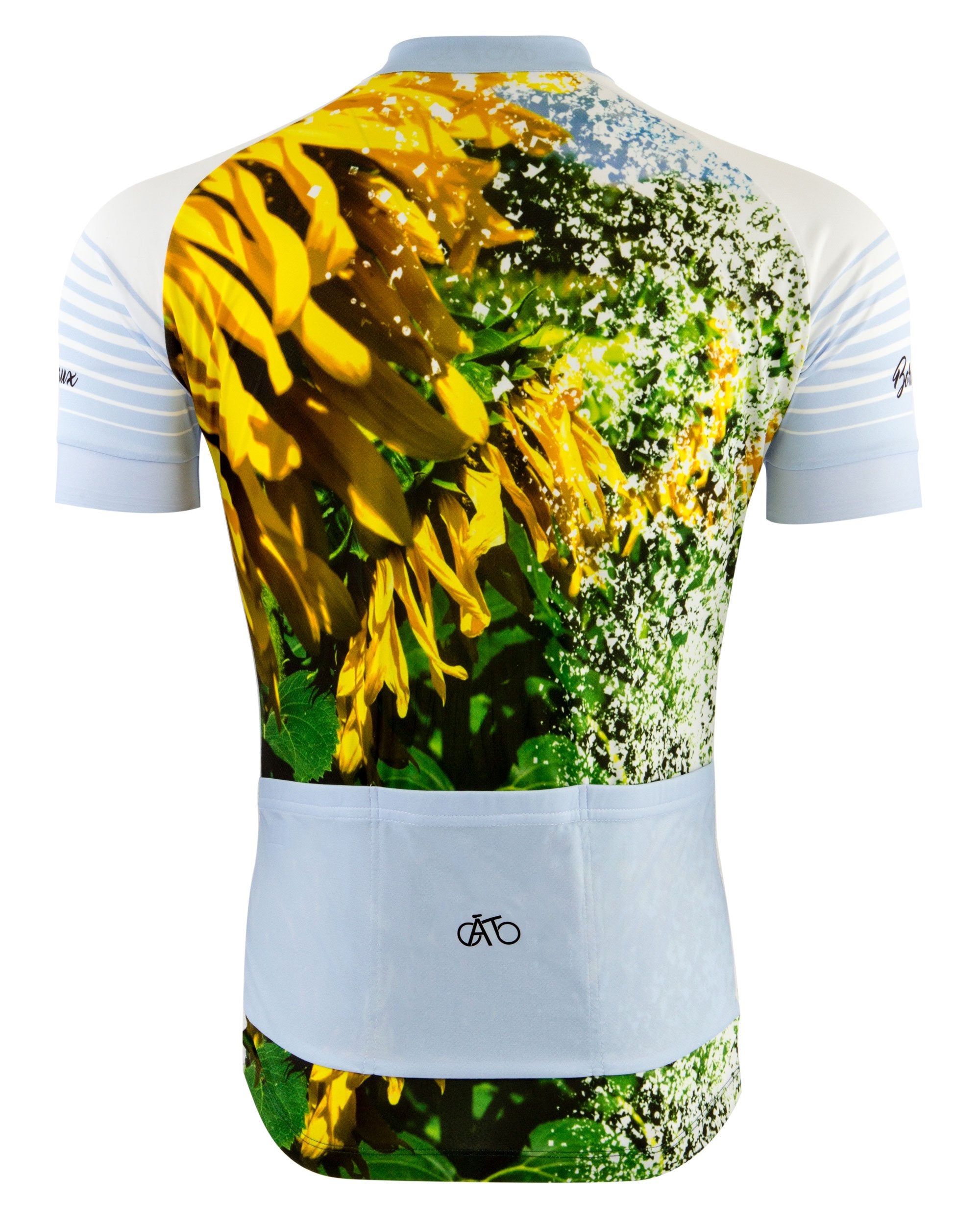 AT | Club Fit | Short Sleeve Cycling Jersey Bordeaux - Sunflower | MEN