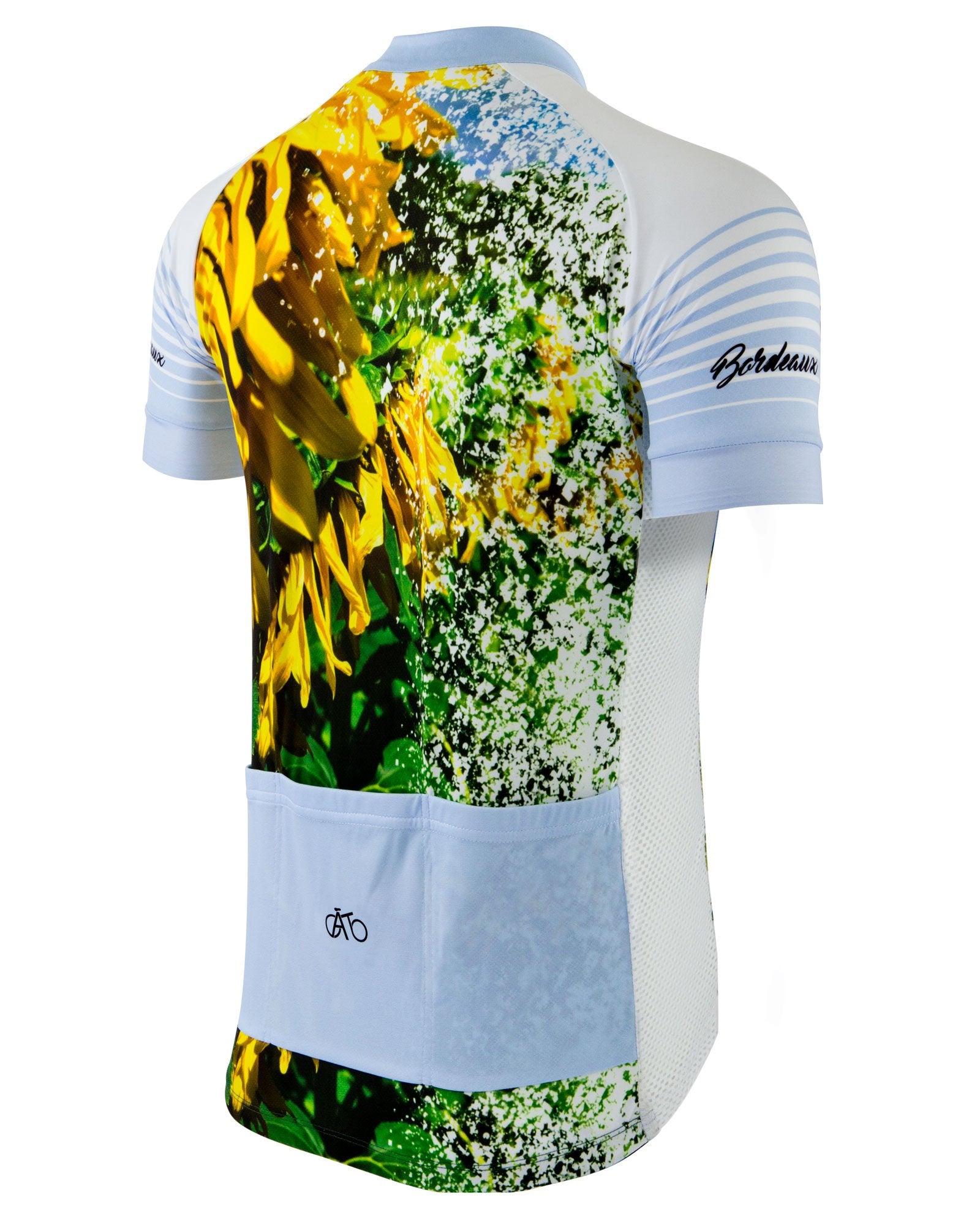 AT | Club Fit | Short Sleeve Cycling Jersey Bordeaux - Sunflower | MEN