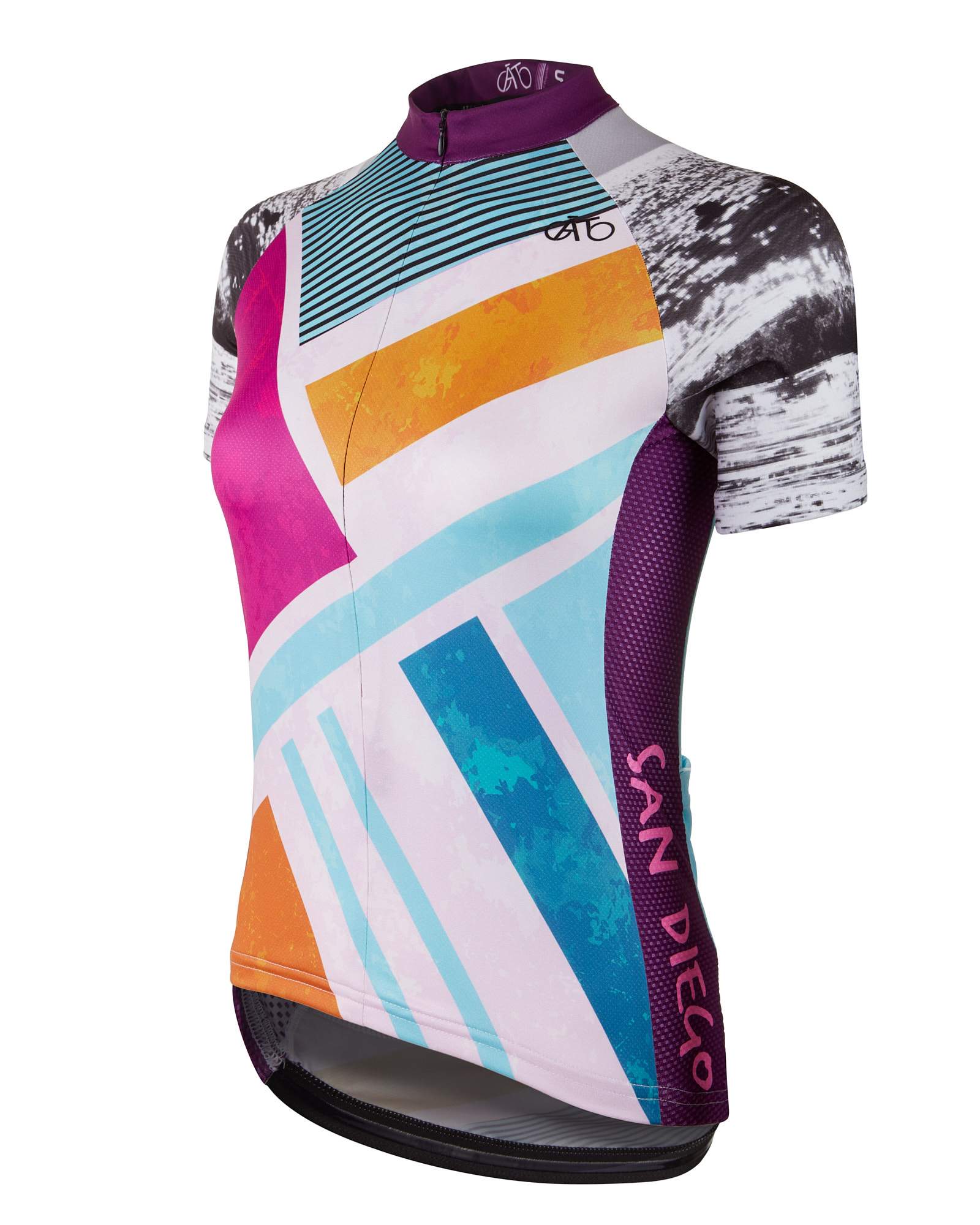 AT | Club Fit | Short Sleeve Cycling Jersey San Diego - Surfing | WOMEN
