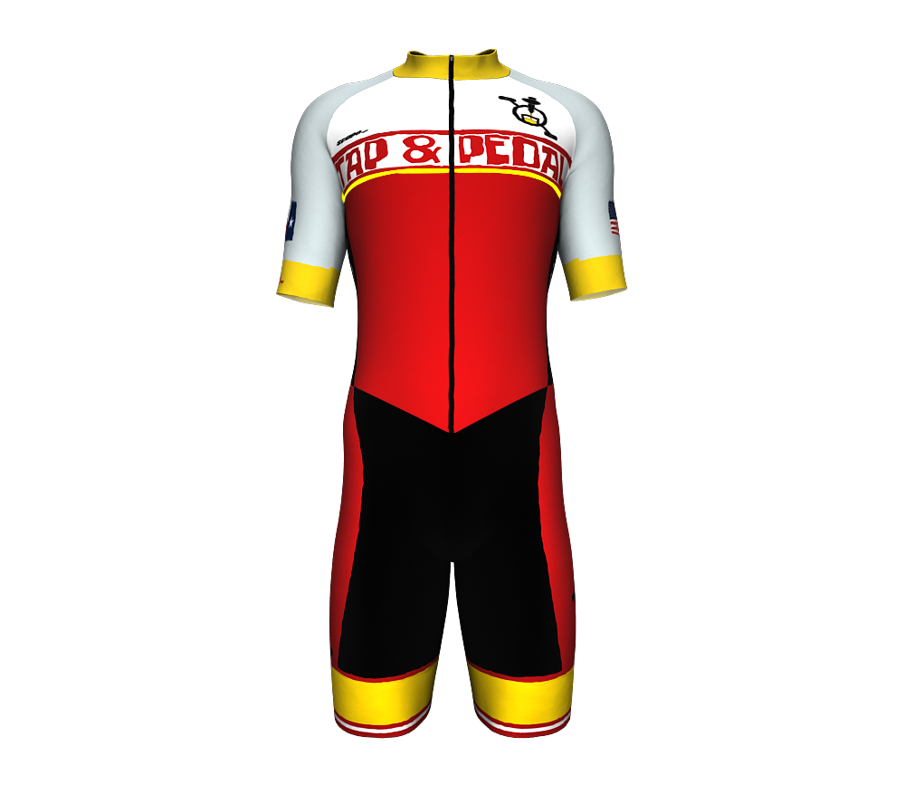 Tap and Pedal | SKINSUIT | Short Sleeve | Delux Pad | Men and Women