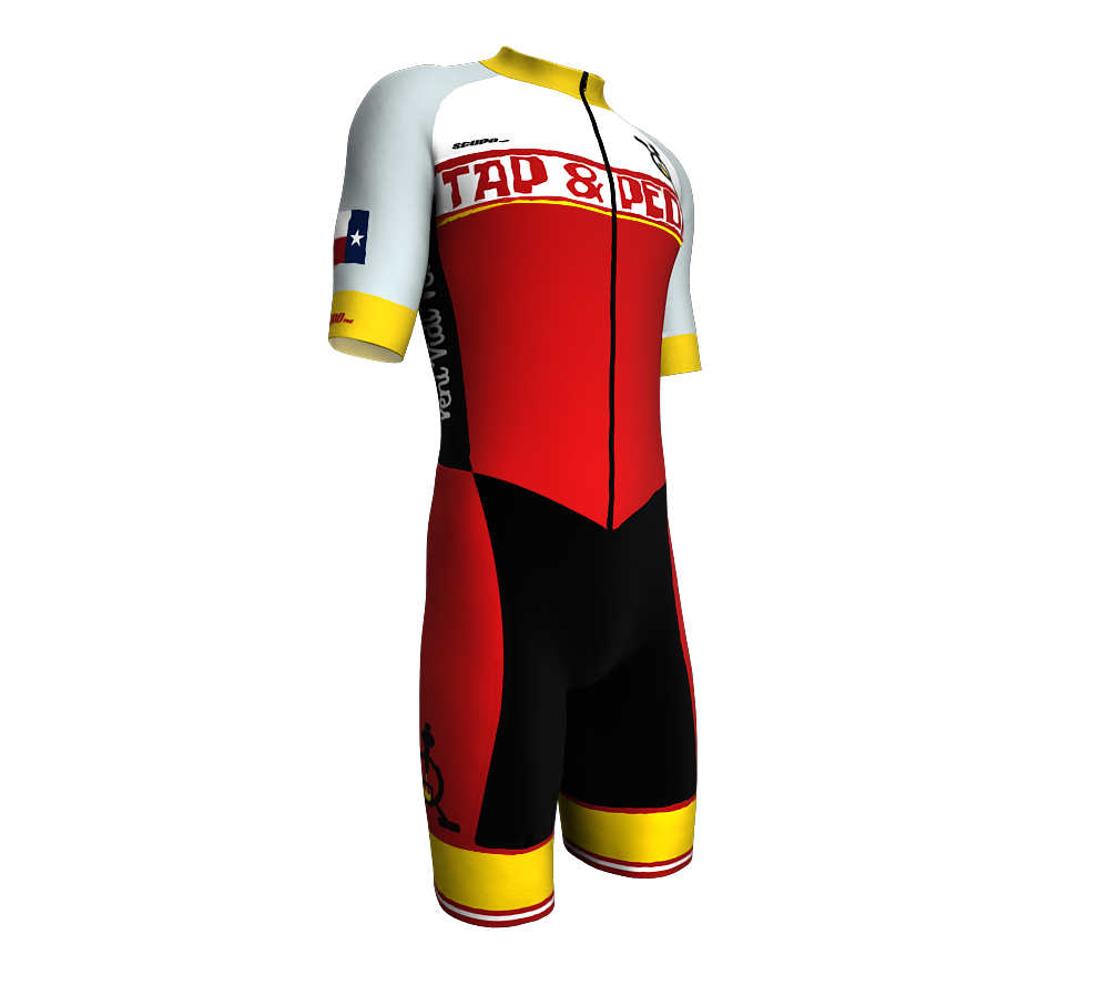 Tap and Pedal | SKINSUIT | Short Sleeve | Delux Pad | Men and Women