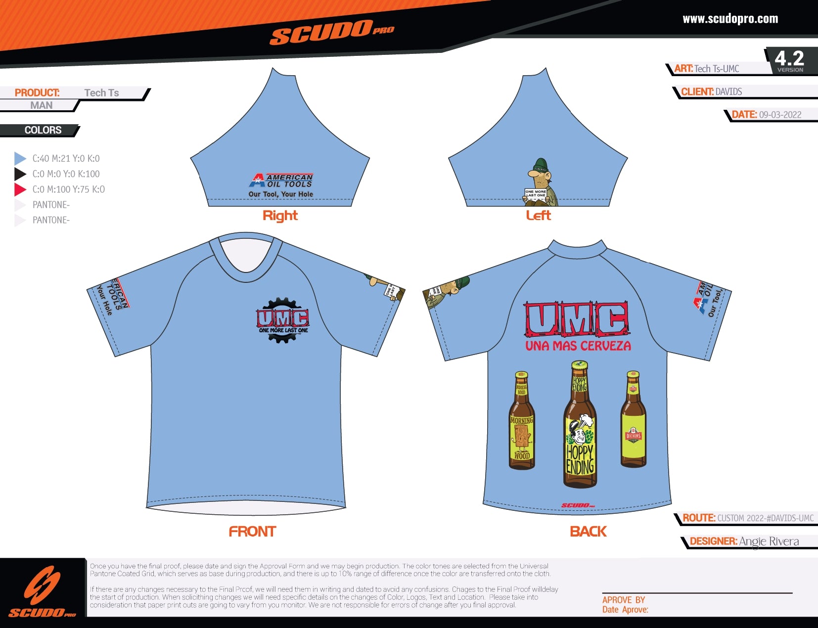 UMC | Podium Shirt | BLUE | Unisex