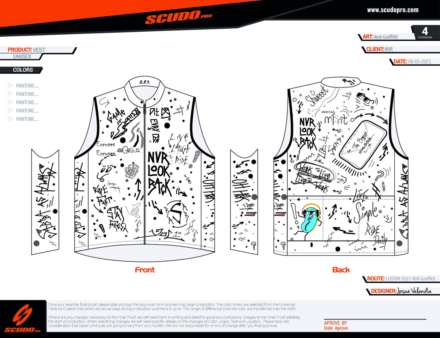 NVRLB | Wind Breaker Vest Graffiti White | Men and Women