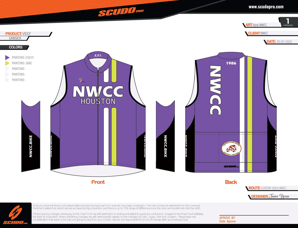 NWCC | Wind Breaker Vest | Men and Women