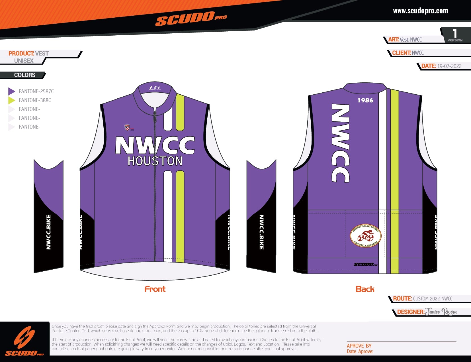 NWCC | Wind Breaker Vest | Men and Women