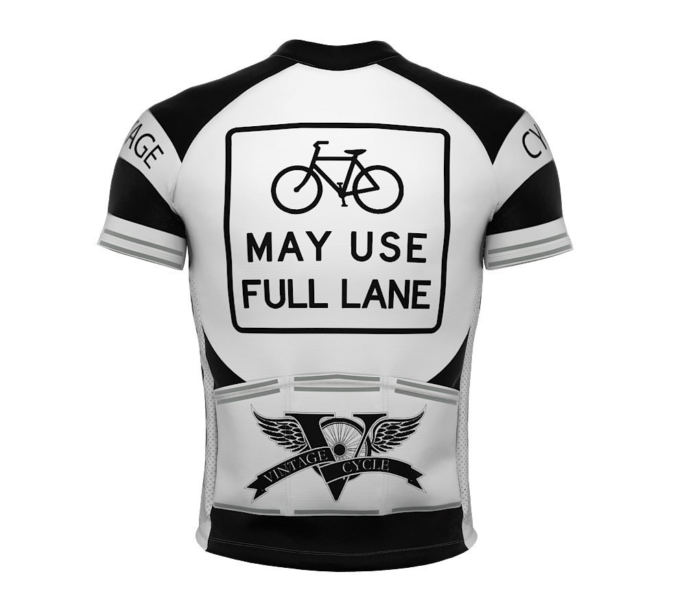 Vintage Cycle | AMATEUR-Fit | Short Sleeve Cycling Jersey Black-White | Full Zipper | Men and Women
