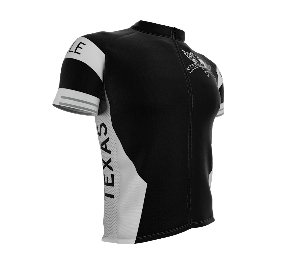 Vintage Cycle | AMATEUR-Fit | Short Sleeve Cycling Jersey Black-White | Full Zipper | Men and Women