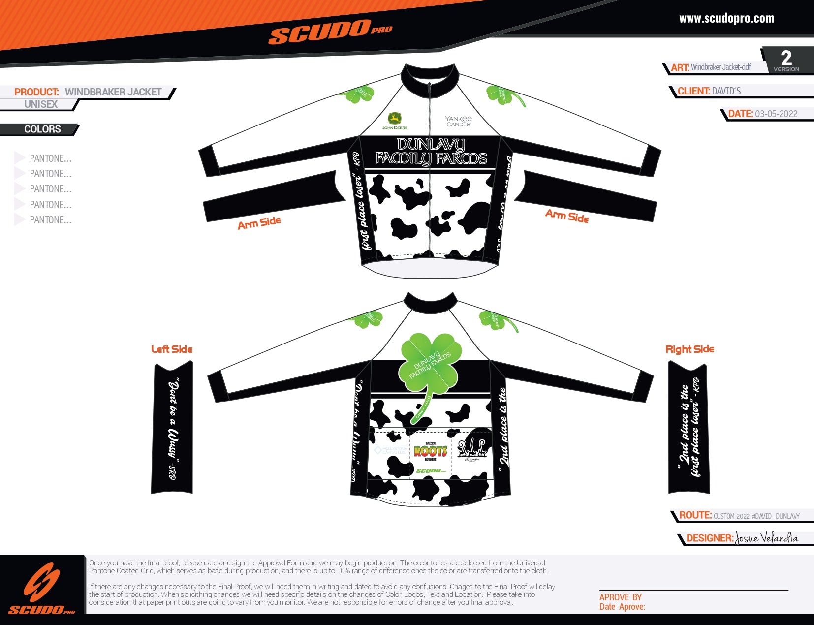 Dunlavy | Wind Breaker Jacket | Men and Women