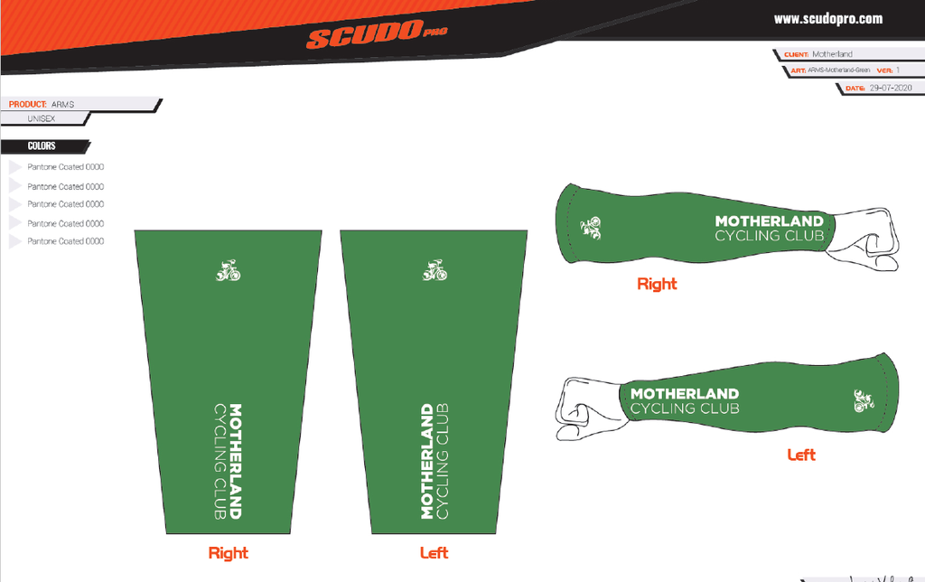 MOTHERLAND Green | Arm Sleeves UV Protection | Unisex