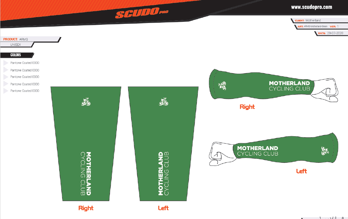 MOTHERLAND Green | Arm Sleeves UV Protection | Unisex