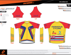 HAWAII KAI Fun ASM Kamaka Yellow | Short Sleeve Amateur Cycling Jersey | Full Zip | Men and Women