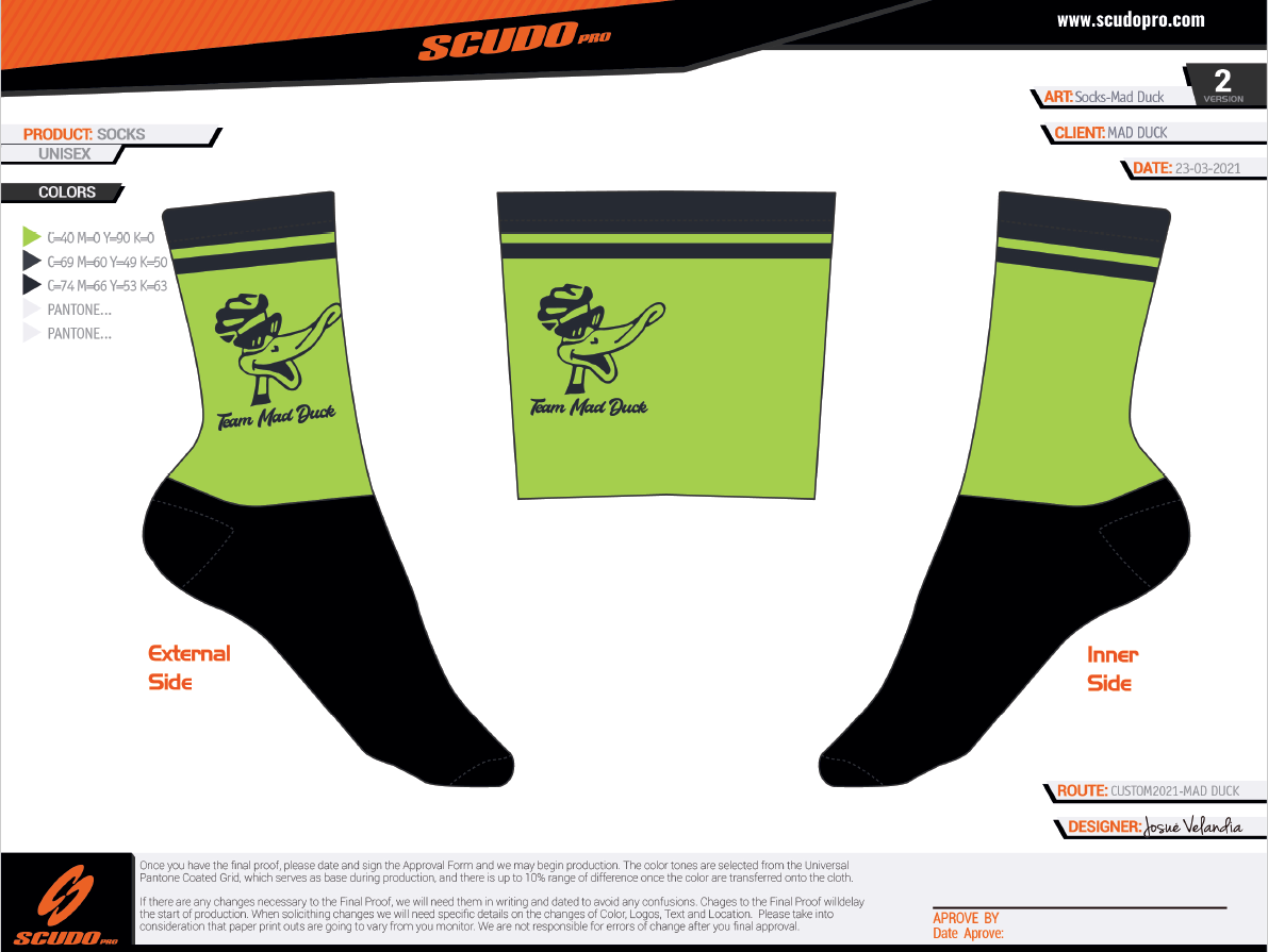 Team Mad Duck Socks