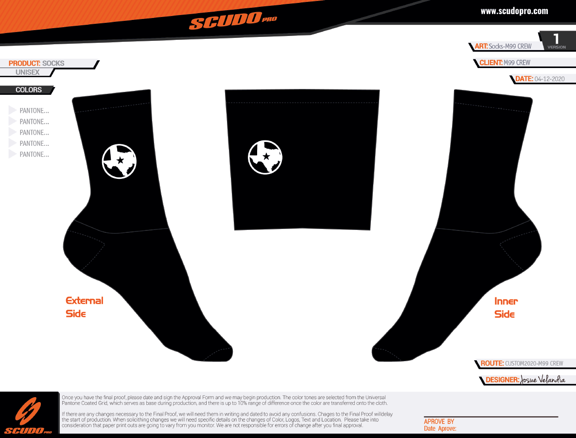 M99-CREW Socks