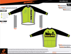 Street Ratz | Green  | Amateur fit |  Long Sleeve Cycling Jersey | Men and Women
