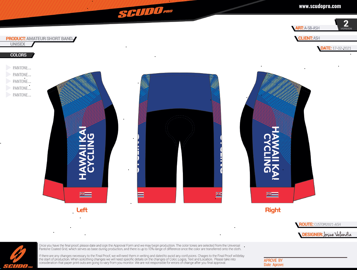 HAWAII KAI Fun| Amateur Cycling Shorts | Band | Regular Pad | Men and Women