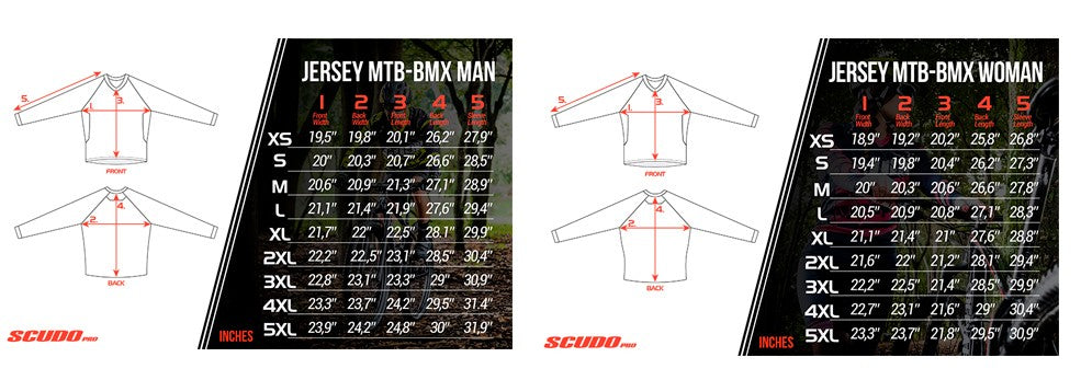 [Sample Kit] ScudoPro MTB  Long Sleeve Cycling Jersey | Men and Women